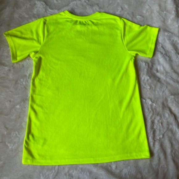 2/$30 C9 by Champion Duo Dry Neon Yellow/Green Shirt Girls Size Large 12/14 - Picture 3 of 11